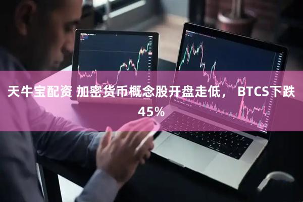 天牛宝配资 加密货币概念股开盘走低， BTCS下跌45%